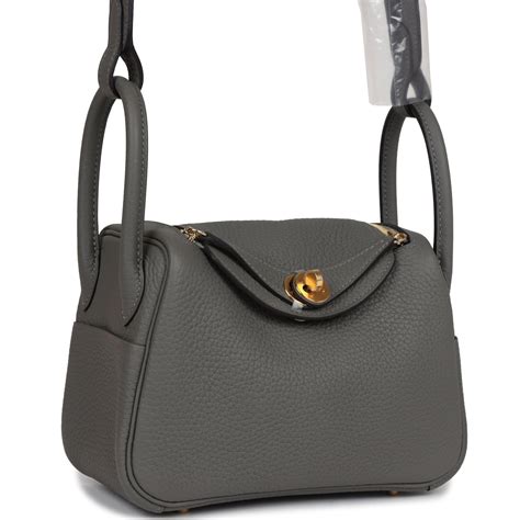 hermes mini lindy gris meyer